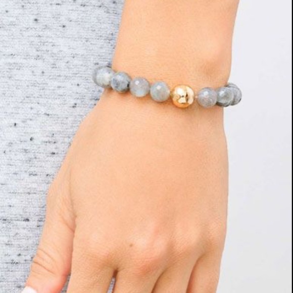 Gorjana Power Gemstone Statement Bracelet - Labradorite